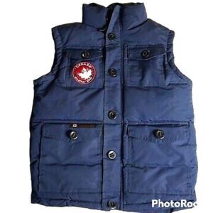 Canada Weather Gear BOY'S Insulated Puffer Vest Navy Blue Size 4 NWT